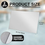 2 Pcs 16 x 12 Inch Mild Steel Sheet Cold Rolled 16 Gauge Metal Plate Weldable Metal Sheets for Professional Industrial DIY Use, Clean Surface Easy to Weld