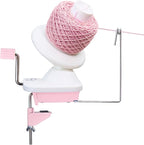 Olikraft Manual Yarn Winder | Yarn Ball Winder, Roller, Baller Crochet Spinner for Crocheting | Clamp for 1 3/4" Surfaces | Create Cakes up to 4oz