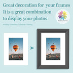 MBC Mat Board Center, 5 Pack 6x8 for 4x6 White Picture Mats Frame Mattes, Bevel Cut, Acid Free, 4-ply Thickness