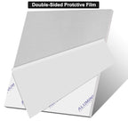 6061 T651 Aluminum Sheet Metal 12 x 12 x 1/2Inch (12.7MM) Flat Plain Thickened Aluminum Plate Covered with Protective Film, Heat Treatable Rectangle 0.50" Thick Aluminum Metal Plate for Industrial