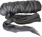 Multi Colored Natural Wool roving 1 lb. Best Wool for Needle Felting, Wet Felting, handcrafts and Spinning. (Midnight black1lb)