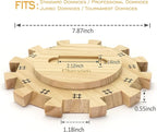 Mexican Train Dominoes Accessories Set-Including a 7.89-Inch Wooden Mexican Train Hub up to 12 Players, 12 Metal Train Markers, and a 70-Sheet Mexican Train Score Pads