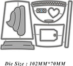 Cutting Dies Metal Stencils Scrapbooking Tools DIY Embossing Template for Paper Card Making Album Arts Crafts Supplies (Coffee cup-10.2x7cm)