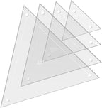 Quilting Acrylic Template Set | Precision Tools for Quilting Enthusiasts | Triangle Design | Includes Sizes 4", 3", 2", 1" | 1/8 Clear Acrylic | 1/4" Seam Allowance for Accuracy