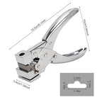 T-Slot Hole Punch Heavy Duty - Handheld Punch for ID Cards, Plastic, Cardstock, Cardboard & PVC - Sharp Visible Blade Edge, Durable Zinc Alloy Construction, Easy Spring Action for Fast, Clean Holes