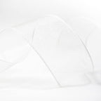 CT CRAFT LLC Sheer Organza Wired Ribbon 2.5" x 50Yards White for Wedding Chair Bow Flora Bouquet Gift Wrapping Christmas Tree Home Decor Wreath