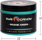 Eye Candy Pigments Premium Green Mica Powder - Wasabi Green (50gr) - for Epoxy, Resin, Soap, Paint, Woodworking, Acrylic Pouring, Bath Bombs, Fishing Lures - DIY Arts and Crafts Additive