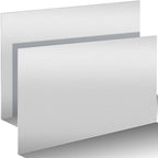 2 Pack 5052 Aluminum Sheet Metal 12" x 24" Aluminum Plate 1/8 (0.125'') Inch Thickness Rectangle Metal Panels for Industry Crafting Handcraft DIY Projects