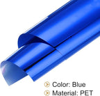 MECCANIXITY 50 Sheets Heat Reactive Foil, 20x29cm Blue Foil Transfer Sheets Toner Reactive Foil Transfer Foil Sheets Hot Foil Stamping Paper for Crafts DIY Cardmaking Album Decoration