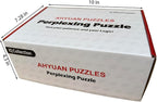 AHYUAN 24 Packs Large Metal Puzzles Brain Teaser IQ Wire Puzzles with Individual Backside Solution Paper Box Gift Package Educational Puzzle Games Toys Magic Trick Toy Party Favors for Kids Adults