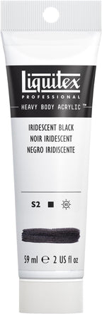 Liquitex Professional Heavy Body Acrylic Paint, 2-oz (59ml) Tube, Iridescent Black