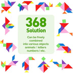 USATDD Travel Tangram Puzzle With 2 Set, Magnetic Pattern Blocks Road Trip Games Educational Jigsaw Challenge Books For Kid Adult Brain Teasers With 368 Solution Montessori Travel Toys For Kids In Car