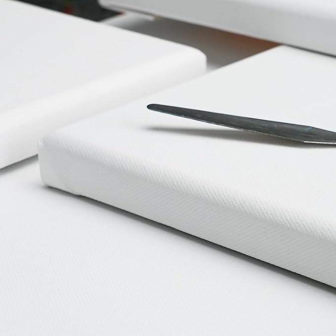 PHOENIX 24x36 Inch 2 Pack Artist Canvas - Extra Large Stretched Canvases for Painting - 3/4 Inch Profile, 100% Cotton 11 Oz. Gesso Primed White Blank Professional Canvas Oil & Acrylic Paints