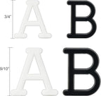 Pre-Cut Letters for Felt Letter Board, 736 Pieces Including Characters, Numbers, Symbols, Daily Words Cursive Letters with Sorting Tray for Changeable Plastic Message Boards (White)