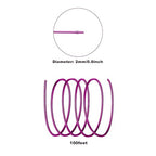 2MM Aluminum Wire - 100 Feet, 12 Gauge, Bendable Anodized Metal for Sculpting, Jewelry Making, Armature Making, Wire Weaving & Wrapping, Crafting