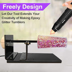 Mini Heat Gun, 300W Dual Temperature Hot Air Gun (110V) with 6.6ft Long Cable & Reflector Nozzle - Ideal for Epoxy Resin Crafts, Shrink Wrapping, Embossing & Vinyl Wrap (2-Temp Settings MF300)