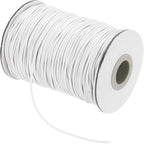 MECCANIXITY Waxed Cord 1.5mm Waxed Thread 87 Yard Wax String Leather Cord for Bracelet Making, Necklaces, Beading, Jewelry Making and DIY Crafts(White)