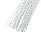 DECORA 20 Gauge White Floral Stem Wire 16 inch,50/Package