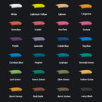 Mont Marte Soft Pastels in Tin Box Signature 24pc, 24 Assorted Colors, Vibrant Pastel Sticks, Great Blending, Comes in Storage Case, Ideal for Art, Craft, Coloring and Sketching