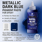 Royal Blue Epoxy Resin Pigment Paste XL (191g/6.7oz) – Opaque Epoxy Dye & High Concentration Coloring Paste, Mica Powder Alternative for Resin Art, Jewelry, Tumblers, River Tables & Crafts