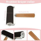 10 Pack Rubber Stamp Making Kit - Block Printing Kit，Linoleum Carving Tools with 8 Type Blades, 8 Pcs Pink Rubber Carving Block and Rubber Brayer Roller