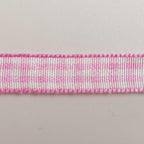 Pink Gingham Plaid Checked Ribbon 25 Yards Each Roll 100% Polyester (3/8",Pink)