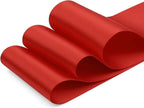 Humphrey's Craft 4 Inch Scarlet Red Double Faced Satin Ribbon - 5 Yards Variety of Color for Crafts Grand Opening Cutting Ceremony Decoration Sewing Chair Sash Wedding and Dining Tables.