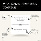 Conversation Cards – 54 Inspiring Quotes Paired with Questions to Spark Honest, Fun & Meaningful Conversations for Couples, Families & Friends