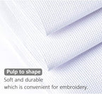 Cross Stitch Aida Fabric 14 Count, 59 by 39 Inch Large Size, Classic Reserve Cross Stitch Aida Cloth for Home DIY Embroidery Decoration