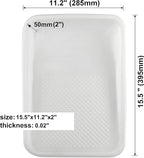 11-Pack 9 inch Disposable Plastic Paint Roller Tray -Come Up with Extra Metal Tray Liner - Ideal for DIY Painting House Projects