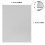 6061 T651 Aluminum Sheet Metal 12 x 16 x 1/16 (0.06”) Inch Plain Thin Aluminum Plate Covered with Protective Film, Heat Treatable Rectangle 1.5MM Aluminum Metal Plate for Industrial, Crafting