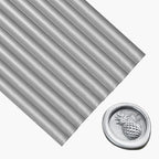 Silver Wax Sealing Sticks - 10pcs for Seal Stamps, Compatible With 0.43'' Glue Gun (Silver)