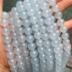90PCS 4MM Cyanihalite Beads Round Loose Stone Beads for Jewelry DIY Energy Stone Healing Power Bracelet 15"