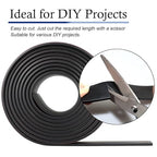 Neoprene Rubber Strips Self Adhesive Solid Rubber Sheets, Rolls & Strips for DIY Gaskets Crafts Pads Seals Warehouse Flooring Neoprene Sheet with Adhesive Backing (1" Wide x 1/5" Thick x 20' Long)