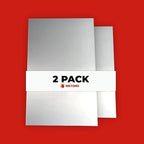 Metoro 2 Pack .250 x 12 x 8 Aluminum Sheet Plate - Grade 5052 | Durable & Versatile Metal for DIY, Industrial, Signage, Prototyping | Corrosion-Resistant, Weldable, and Strong (2, 1/4" x 12" x 8")
