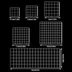 6PCS Acrylic Stamp Block with Grid Lines, Clear Stamping Blocks Tool Decorative Stamp Blocks Square Display Block Set Props for DIY Crafts Scrapbooking Card Making