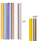 Black Wax Sealing Sticks, ONWINPOR 10pcs Glue Gun Waxs Seal Stick for Waxing Seals Stamp, Melting Waxsealsticks for 0.43'' Glue Gun Waxsealingsticks (Black)