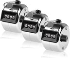 Tally Counter, 4-Digit Clicker Counter, Metal Hand Tally Counters Clicker Pitch Counter for Counting, Knitting, Coaching, Golf, Lap, Fishing
