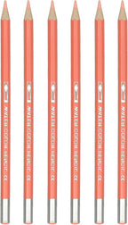 PATIKIL Watercolor Pencil, 6Pcs Water Soluble Pencils for Blending, Coloring, Sketch Drawing, Painting, Light Orange Red