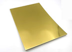 TGXRZX Metallic Light gold Cardstock Paper,Size 8 "x 11" (250gsm), 15PCS,Mirror Finish Gold Foil Board for Crafting, Invitations, and Decorations,Die Cut and Plotter,Card Making (Light gold)