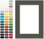 Poster Master Dark Olive Matboard – 4-Ply Acid-Free Picture Mat Board with 45° Beveled Cut, Made in USA, Custom Cut to Any Size, 1/16" Thickness for Framing & Displays