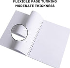 conda 9"x12" Sketch Book, 100 Sheets (68 lb/100gsm), Spiral Bound Artist Sketch Pad, Durable Acid Free Drawing Paper for Drawing Painting, Starry Sky