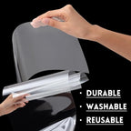 Frienda 12 Inches x 80 ft Rolls 4 Mil Blank Stencil Sheets Acetate Sheets Clear Template Material Reusable Acetate Roll for Crafts Stencil Paper Vinyl for Cutting Machines(Clear)