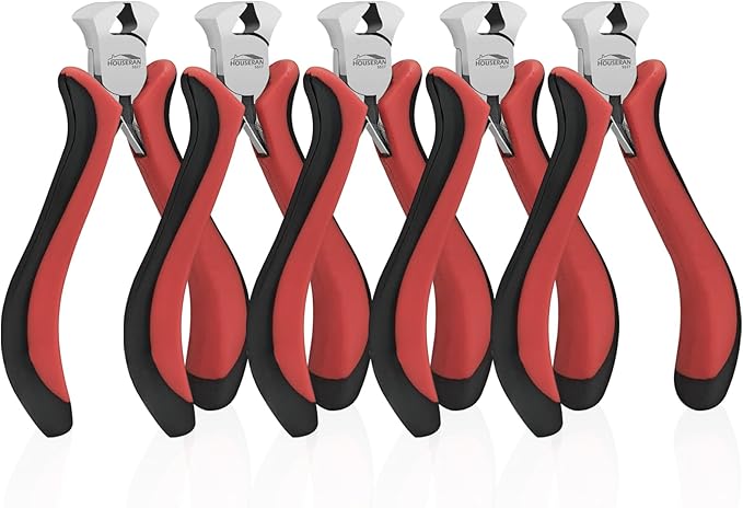 End Cutting Pliers 4"-5 Pack End Cutting Pliers for Jewelry Making with Spring Loaded for DIY, Craft, Repairing