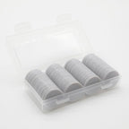 Set of 100 Opaque Plastic Learning Counters Mini Poker Chips Game Tokens with Storage Box (LightGray, 1.58 Inch)