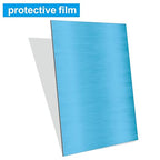 316L Stainless Steel Sheet 8x12x0.031 (23 Ga) 2 Pack, Brushed Metal Plates for Home DIY, Jewelry Making, Model Building - Rust Resistant, Cut-to-Size Ready