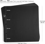 Photo Album DIY Scrapbook (10x10 inch 50 Pages Double Sided), Vintage Leather Cover Three-Ring Binder Family Picture Booth with 9 Color 408pcs Self Adhesive Photos Corners for Memory Keep, Tree