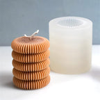 Tire Stripe Candle Silicone Mold Creative Column Candle Soap Mold Fondant Chocolate Cake Baking Mould Plaster Clay Resin Epoxy Mold