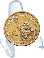 25 Packs(1.4 Inch) Acrylic Easel Stands Display Stands/Plate Stands Coin Display Easel Holder for Air-Tite Coins Pocket Watches Capsules Challenge Medals Casino Chips , Photo Display,Baseball Sports