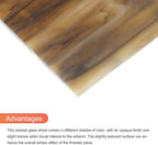MECCANIXITY 2 Pcs Stained Glass Sheet Mosaic Tile 7.9 Inch x 5.9 Inch Coffee Stained Glass Sheets for Crafts DIY Art Project
